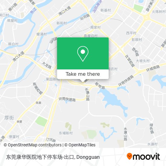 东莞康华医院地下停车场-出口 map