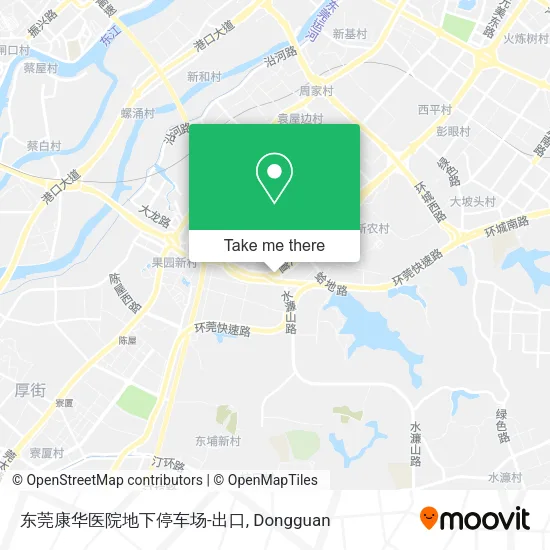 东莞康华医院地下停车场-出口 map