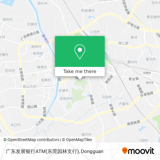 广东发展银行ATM(东莞园林支行) map
