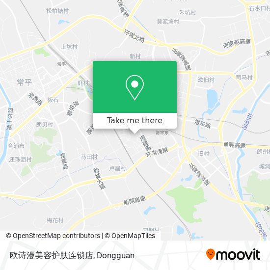 欧诗漫美容护肤连锁店 map