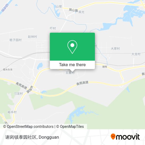 谢岗镇泰园社区 map