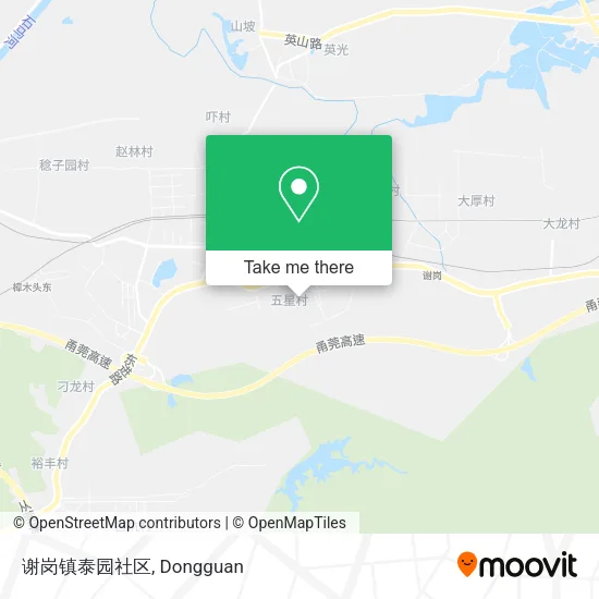 谢岗镇泰园社区 map