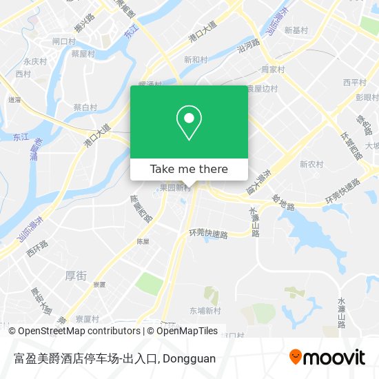 富盈美爵酒店停车场-出入口 map