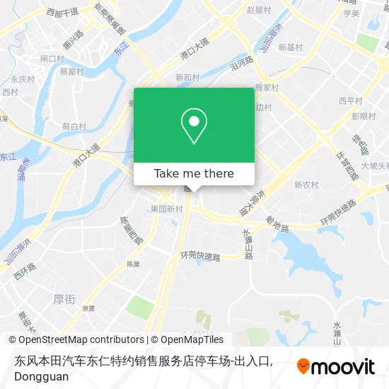 东风本田汽车东仁特约销售服务店停车场-出入口 map