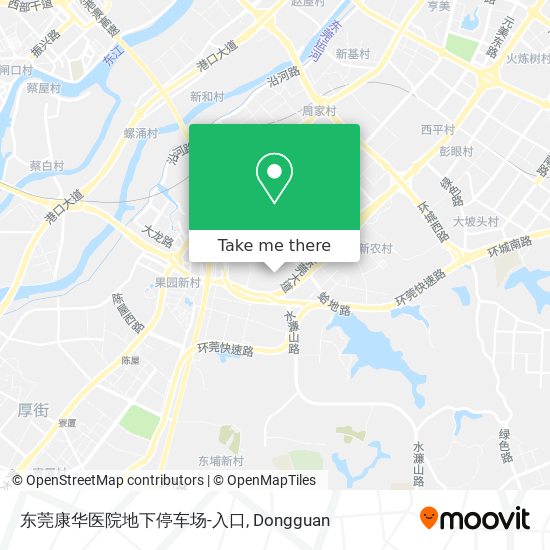 东莞康华医院地下停车场-入口 map