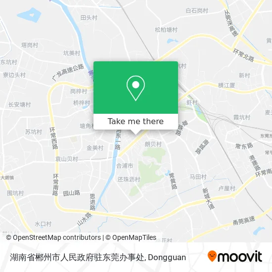 湖南省郴州市人民政府驻东莞办事处 map