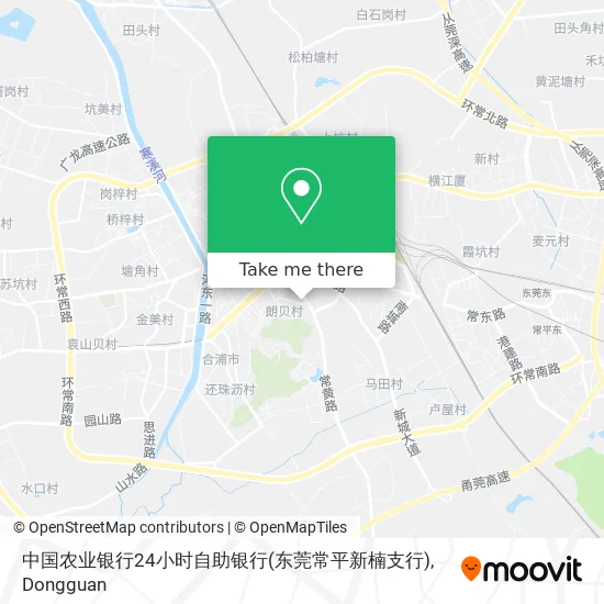 中国农业银行24小时自助银行(东莞常平新楠支行) map