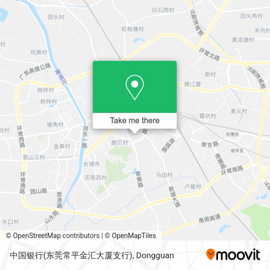 中国银行(东莞常平金汇大厦支行) map