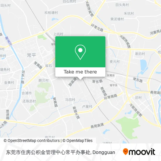东莞市住房公积金管理中心常平办事处 map