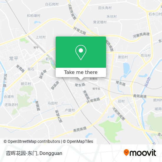霞晖花园-东门 map