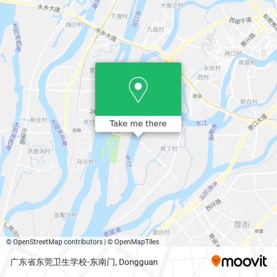 广东省东莞卫生学校-东南门 map