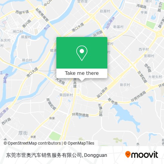 东莞市世奥汽车销售服务有限公司 map