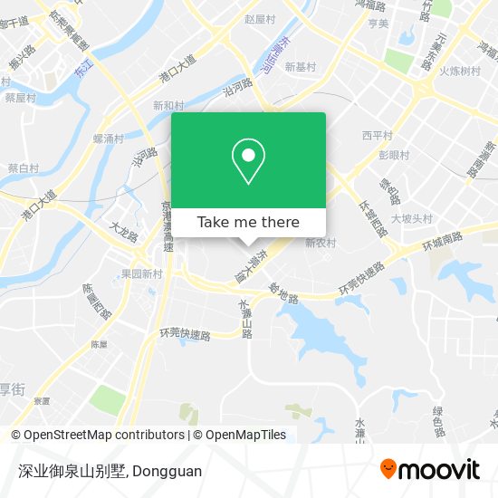 深业御泉山别墅 map