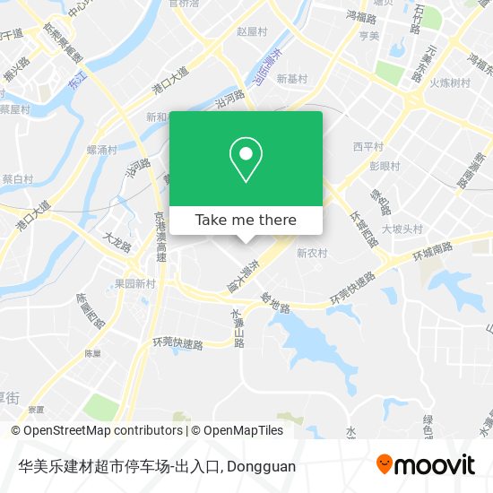 华美乐建材超市停车场-出入口 map