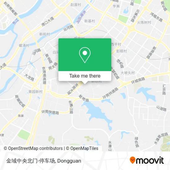 金域中央北门-停车场 map