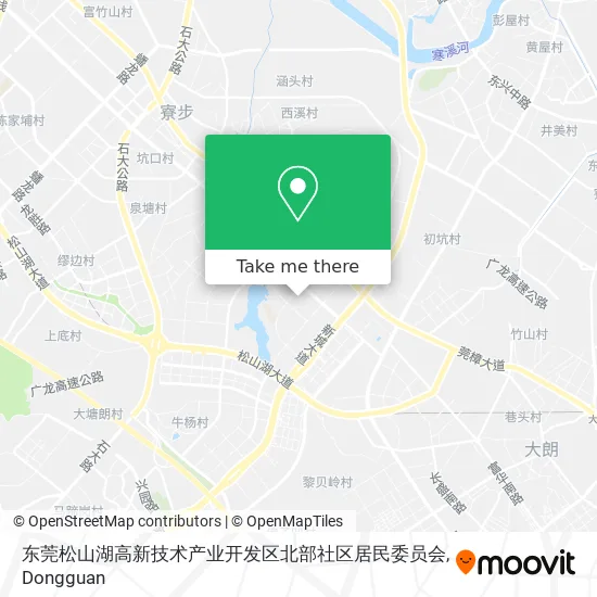 东莞松山湖高新技术产业开发区北部社区居民委员会 map