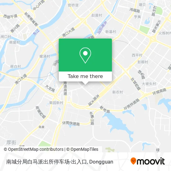 南城分局白马派出所停车场-出入口 map