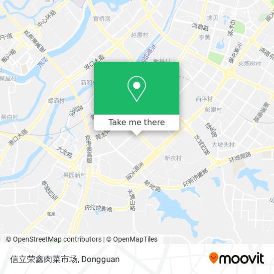 信立荣鑫肉菜市场 map