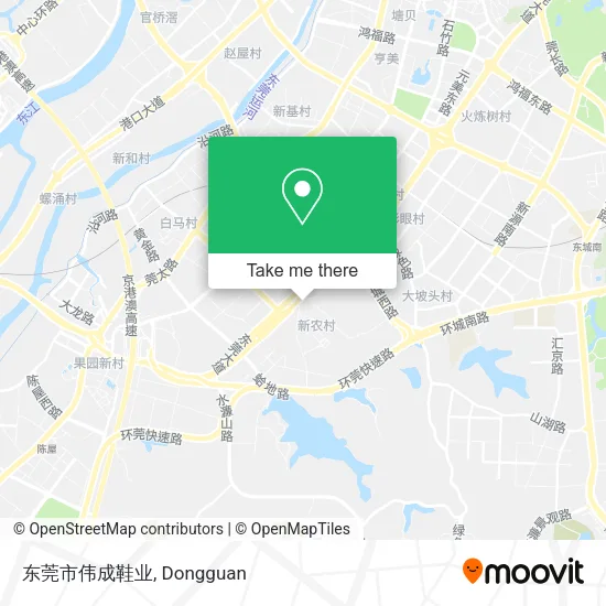 东莞市伟成鞋业 map