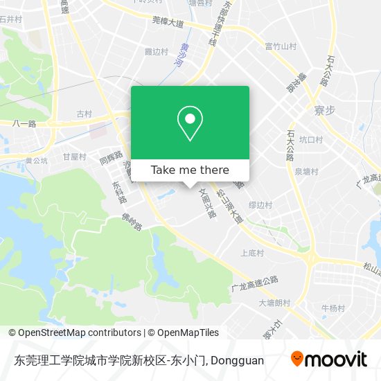 东莞理工学院城市学院新校区-东小门 map