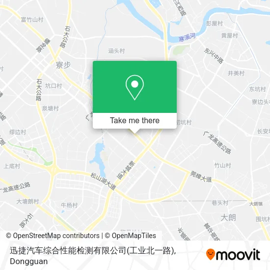 迅捷汽车综合性能检测有限公司(工业北一路) map