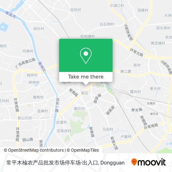 常平木棆农产品批发市场停车场-出入口 map