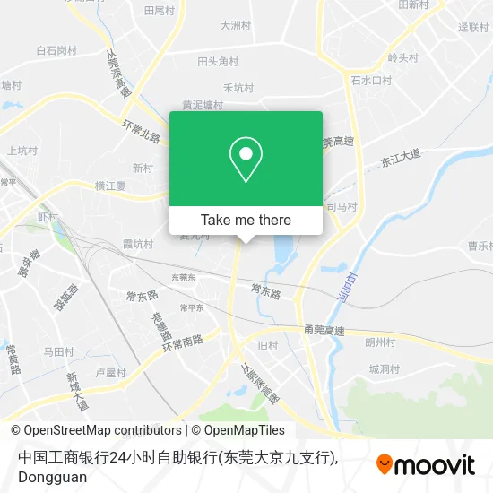 中国工商银行24小时自助银行(东莞大京九支行) map
