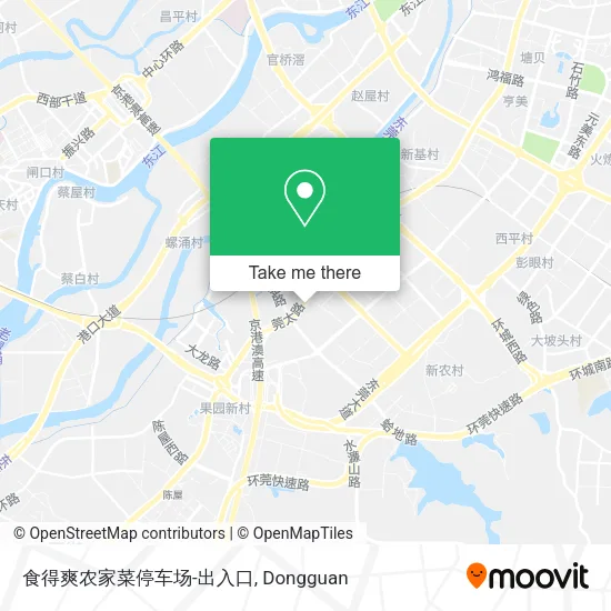 食得爽农家菜停车场-出入口 map