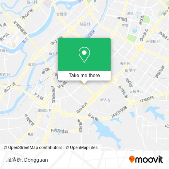 服装街 map