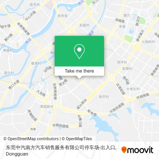 东莞中汽南方汽车销售服务有限公司停车场-出入口 map