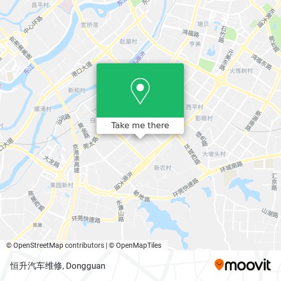 恒升汽车维修 map