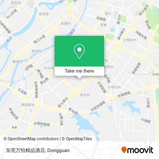 东莞万怡精品酒店 map