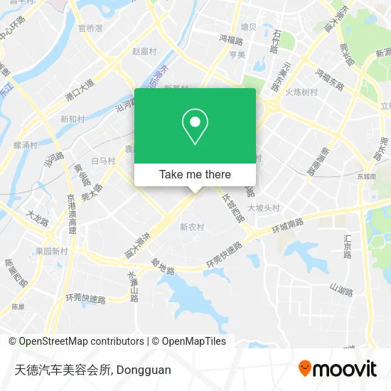 天德汽车美容会所 map