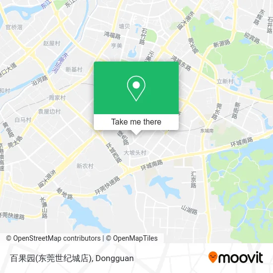 百果园(东莞世纪城店) map