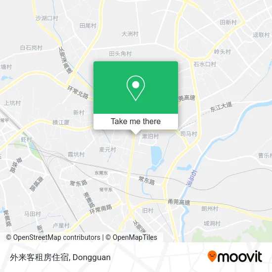 外来客租房住宿 map