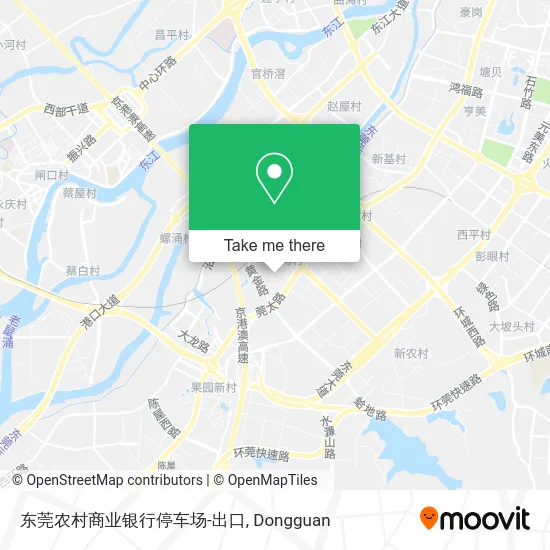 东莞农村商业银行停车场-出口 map