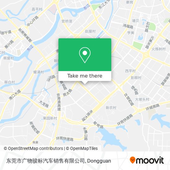 东莞市广物骏标汽车销售有限公司 map