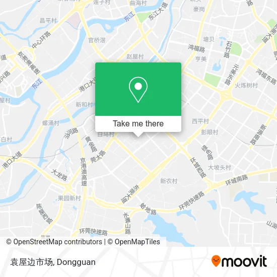 袁屋边市场 map