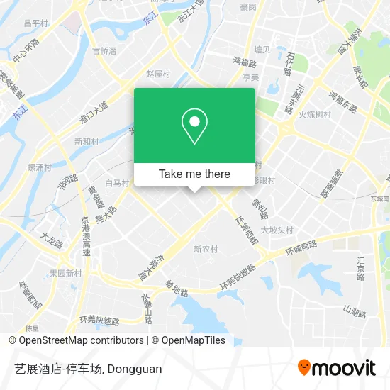 艺展酒店-停车场 map