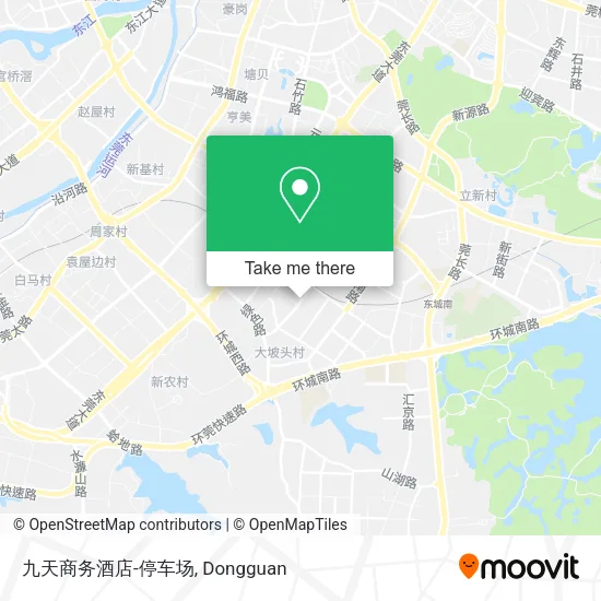 九天商务酒店-停车场 map