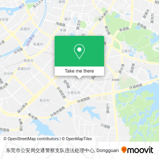 东莞市公安局交通警察支队违法处理中心 map