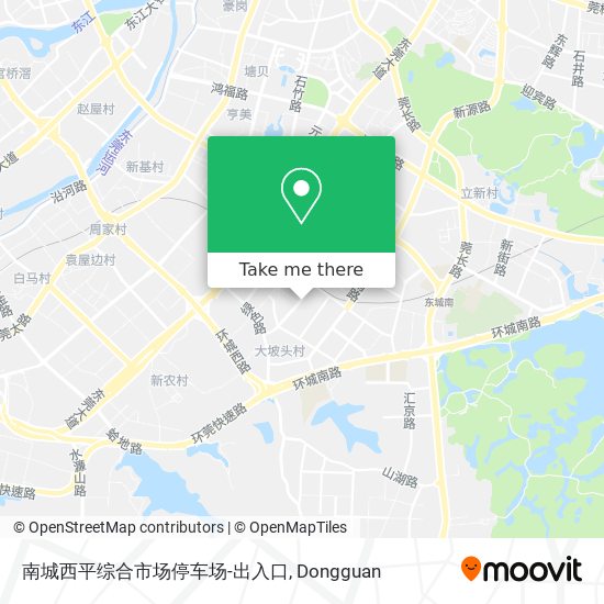 南城西平综合市场停车场-出入口 map