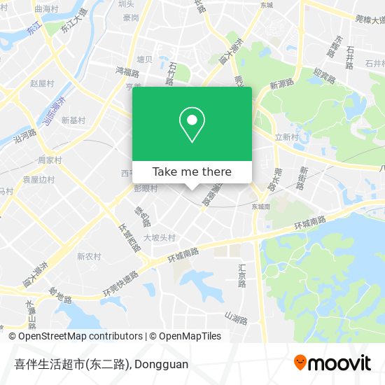 喜伴生活超市(东二路) map