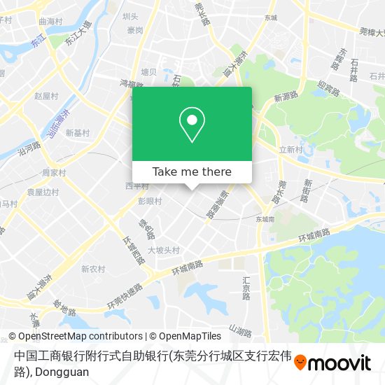 中国工商银行附行式自助银行(东莞分行城区支行宏伟路) map