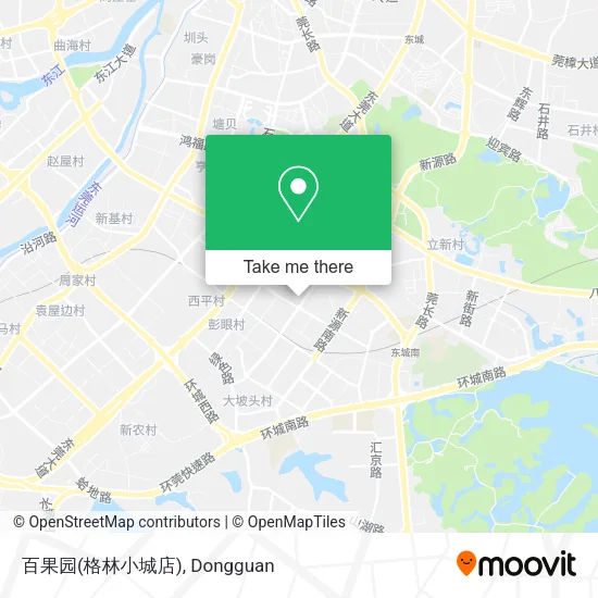 百果园(格林小城店) map