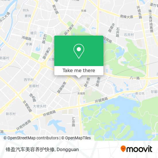 锋盈汽车美容养护快修 map