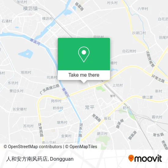 人和安方南风药店 map