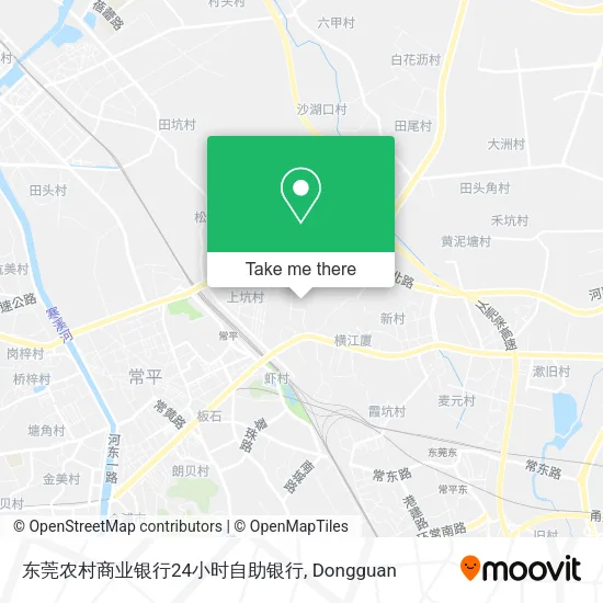 东莞农村商业银行24小时自助银行 map