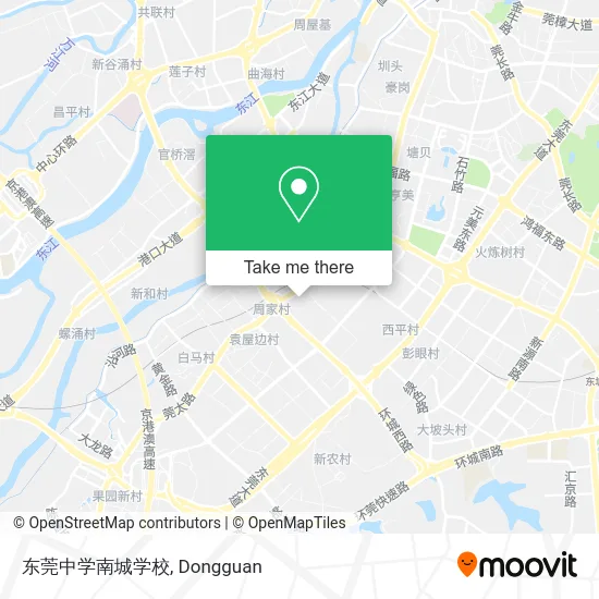 东莞中学南城学校 map