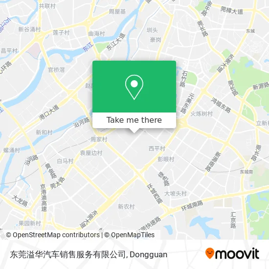 东莞溢华汽车销售服务有限公司 map